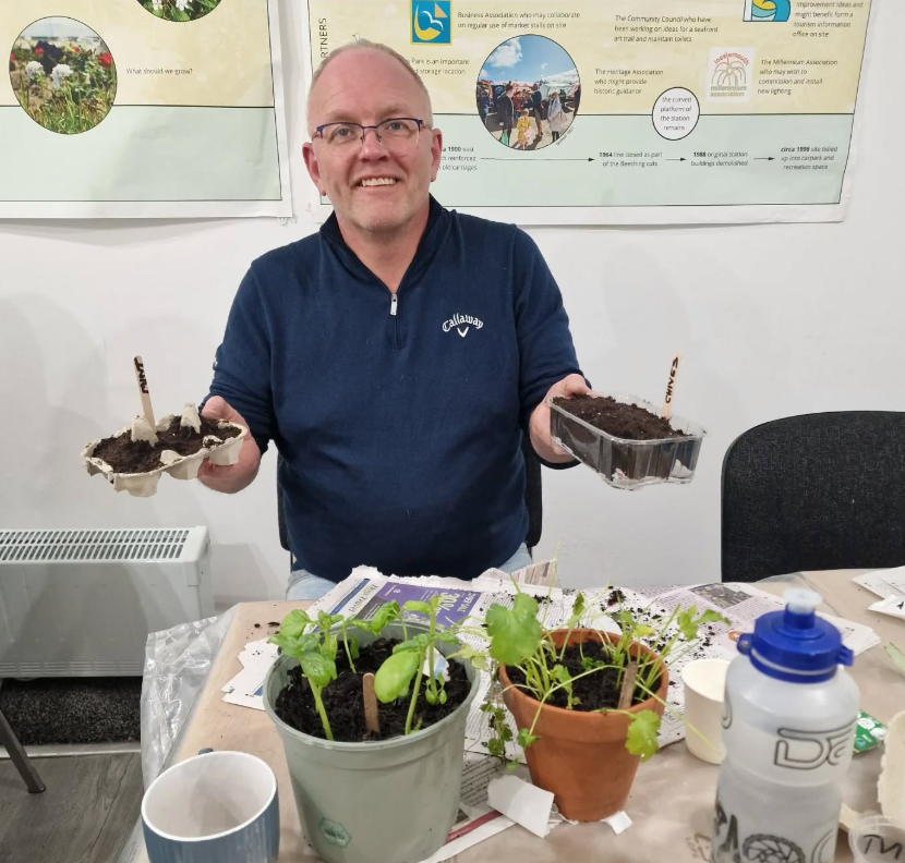 A gardener at LCDT